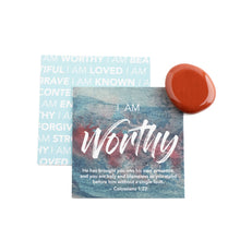 Affirmation Gems, scriptural card and crystal pocket stone