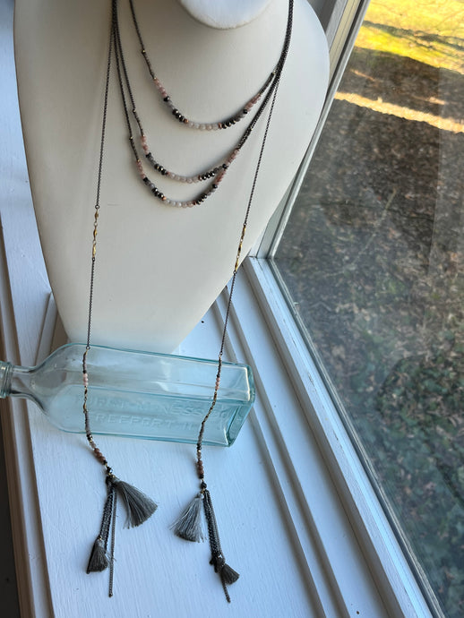 Foggy Sunrise Lariat Necklace Nakamol