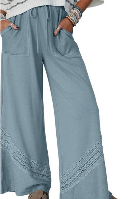 Dress Happy Crochet Wide Leg Pant