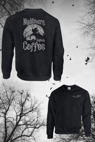 Nightmare Before Coffee Crew Sweatshirt