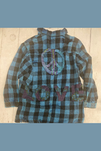 Levitate & Love Peace Plaid Flannel-SMALL ONLY