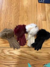 Fuzzy Fur Trim Gloves