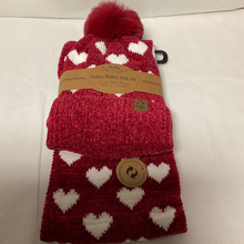 Heart Scarf & Hat Set