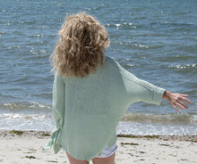 Mermaid Slouch Sweater Seagrass/Navy