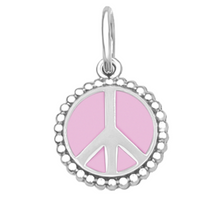 Peace Sign Silver Lola Pendant