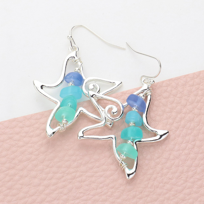 Sea Life Seaglass Earrings