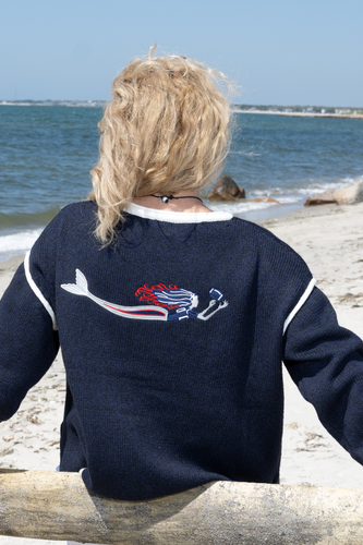 Mermaid Football Tie-Up Sweater