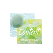 Affirmation Gems, scriptural card and crystal pocket stone