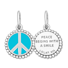 Peace Sign Silver Lola Pendant